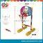 Summer sport game in swimming pool basketball set with ball with inflator for kids