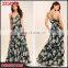 Ladies Summer Plus Size Strap Dress Casual Floral Print Wrap Woman Long Maxi Dress