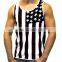 2017 High Quality Summer Men American Flag Loose Tank Top Shirt