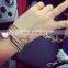 Beaded bracelet geometric openings diamond pendant personality style bracelet