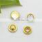 Eco-friendly brass cap prong Snap Button