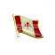 Pocket flag shape metal badge custom for souvenir