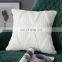Wholesale home decoration machine woven custom tufted pillow cover luxury white throw sofa cushion cover