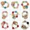 DIY baby molars beech wood bracelet toy wood natural non-toxic beads crochet cotton beads bracelet