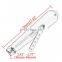 Modified motorcycle universal mufflers 35mm 39mm 43mm stainless steel exhaust pipe for cafe racer