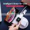 shenzhen 2019 custom wireless charger fantasy Smart watch charging Mobile Phone Holder 3 in 1 fast wireless portable charger