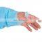 Disposable Ppe Waterproof Protective Gown 25gsm CPE with Fluid Resistant Thumb Loop Isolation Gowns