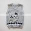 Kids Knitted Vest Pattern Child Sleeveless Sweater V Neck Caollar