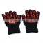 BBQ heat resistant 800 degree insulated gloves oven oven fire resistant silicone gloves