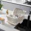 Wholesale Household Products Plate Kitchen Storage Draining Kitchen Unique Over Sink Dish Drying Plastic Dish Drainer Rack