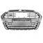 High quality front grill for Audi A3 ABS new style glossy black bumper grille for S3 RS3 style 2017 2018 2019