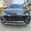 Automotive parts car Grille Grid Grill for Audi Q5 2021 2022 upgrade to SQ5 RSQ5 model Bright black ABS material