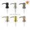 Longan Factory 300 Ml Bottle Collar Lotion Pump Liquid Detergent 28Mm Gold Soap Pump Dispenser For Stainless Steel Bottle