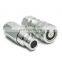 Factory direct supply poppet type 1/2 inch ISO 16028 carbon steel hydraulic quick couplings for skid steer loader