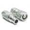 Female and male part poppet type 1/2 inch Body size ISO 16028 hydraulic quick couplings for skid steer loader