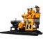 200m depth bore hole portable rotary water well drill rig