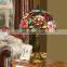Tiffany European Style Retro Stained Glass Bedroom Bedside Counter Lamp American Table Lamp