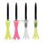 Golf Accessories Golfer Training Aids 3 pcs/lot Portable Golf Ball Holder Nails Tees Adjustable Height 80 mm PE Golf Tees