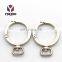 Spring Flat O Ring Carabiner Open Ring Inner Diameter 25mm Metal Ring
