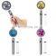 Modern Water Saving Flow 360 Degrees Turbo Rotating With Fan ABS Rain spray Nozzle 360 Bath Shower Head