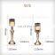 Bronze Glass And Metal Tall Pillar Candle Holder