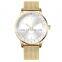 Watch Manufacturers In  china Oem Women Fashionable OEM Quality Watches Stainless Steel Gold Quartz Wrist Watch For Women