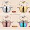 Kitchen 7inch Instant Noodle Pot Stainless Steel Handle Small Soup Stockpot Milk Cookware With Glass Lid Induction Cooker
