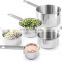 Stainless Steel Measuring Cups, 5 Piece Stackable Measuring Set,A Scale Baking Dose-Measuring Spoon Cup Suits
