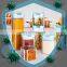 New style Pantry organization storage set 7pcs airtight food storage container set blue lid Plastic food container set