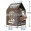 Custom Logo Cat Condo Cardboard Milk House Corrugated Paper Cat Cardboard House With Scratcher