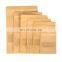 High Quality Resealable Food Packaging Storage Zipper Sealing Stand Up Pouch Plain Brown Kraft Paper Bag with Clear Window