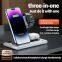 Top Selling Products 2023 New Arrival Popular Multi 15W Fast Charging 3 in 1 Wireless Charger Holder Station For iPhone