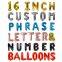 Wholesale Multi Color Big Letters Balloon Aluminum Foil Globos Any Custom Rose Gold Letter Balloon 16 Inch Letters Balloons