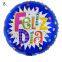 Feliz Dia Round Balloon Globos Spanish Happy Every Day Aluminum Foil Balloons for Party Decoration 18 Inch Inflatable Ballon