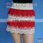 Ladies Sexy Embroidery Lace Tiered Mini Skirt
