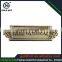 zinc alloy copper bronze plated color word projected name plate trademark label sticker sheet for door