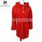 2016 Winter Women Slim Wool Coat Long Sleeve Outerwear Long Overcoat Elegant Plus Size Red Woolen Jacket