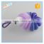 Good quality and exfoliating mesh pouf bath sponge PE mesh sponge for sale