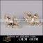 Dignity silver earring design beautiful stud earring jewelry gold
