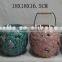 "pinsun"new design ceramic lantern with solor light