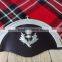 Horse Hair Piper Sporran With Front Candle and Thistle Badge Made Of Leather Material