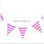 Professional Party Supplier Striped Paper Flags for Baby shower