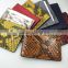 HOT card holder wallet printed for teenager Real Python leather card holder wallet