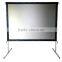 rear and front projection projection screen curved