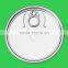 401 aluminum easy open lid easy open top lid