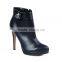 Hot Sale Fashion Women Ankle Boots High Heels Lace up Short Boots Platform Dress Pumps Shoes Size 35-41
