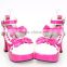 ladies relax high heel dinner girls bow canvas shoes