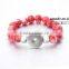 2015 Interchangeable beads Snap Jewelry button bracelets 18mm Ginger Snap Button Bracelet pulseras bead Snap Bracelets