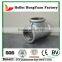 SS400 Galvanized Cast Iron Pipe Fitting Equal Tee