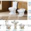 Ceramic bathroom design decorated suite two piece toilet